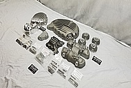 Aluminum Motorcycle Parts BEFORE Chrome-Like Metal Polishing and Buffing Services / Restoration Services - Aluminum Polishing 