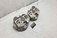 Motorcycle Aluminum Cylinder Heads BEFORE Chrome-Like Metal Polishing and Buffing Services / Restoration Services - Aluminum Polishing 