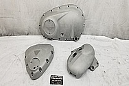 Triumph Bobber Motorcycle Aluminum Engine Covers BEFORE Chrome-Like Metal Polishing and Buffing Services / Restoration Services - Aluminum Polishing