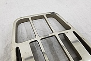 Yamaha V-Max Motorcycle Aluminum Luggage Rack BEFORE Chrome-Like Metal Polishing and Buffing Services - Aluminum Polishing Services