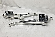 Aluminum Motorcycle Brackets BEFORE Chrome-Like Metal Polishing and Buffing Services - Aluminum Polishing Services