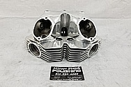 Motorcycle Aluminum Cylinder Heads BEFORE Chrome-Like Metal Polishing and Buffing Services / Restoration Services