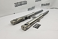 Motorcycle Aluminum Lower Forks BEFORE Chrome-Like Metal Polishing and Buffing Services / Restoration Services 