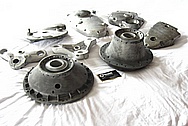 Aluminum Motorcycle Parts BEFORE Chrome-Like Metal Polishing and Buffing Services