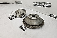 Motorcycle Aluminum Hub Pieces BEFORE Chrome-Like Metal Polishing - Aluminum Polishing Services