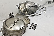 Yamaha Aluminum Motorcycle Parts BEFORE Chrome-Like Metal Polishing and Buffing Services - Aluminum Polishing 