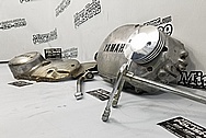 Yamaha Aluminum Motorcycle Parts BEFORE Chrome-Like Metal Polishing and Buffing Services - Aluminum Polishing 