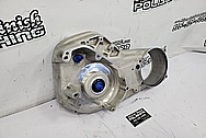 Harley Davidson Aluminum Inner Primary Cover Piece BEFORE Chrome-Like Metal Polishing - Aluminum Polishing