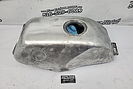 Aluminum Motorcylce Gas Tank BEFORE Chrome-Like Metal Polishing - Aluminum Polishing