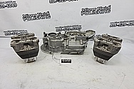 Harley Davidson Aluminum Engine Block BEFORE Chrome-Like Metal Polishing and Buffing Services / Restoration Services - Aluminum Polishing