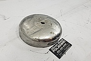 1948 Harley Davidson Stainless Steel Air Cleaner BEFORE Chrome-Like Polishing and Buffing - Stainless Steel Polishing