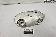 Motorcycle Engine Cover Piece BEFORE Chrome-Like Metal Polishing and Buffing Services / Restoration Services - Aluminum Polishing