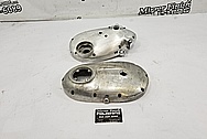 Motorcycle Engine Cover Piece BEFORE Chrome-Like Metal Polishing and Buffing Services / Restoration Services - Aluminum Polishing