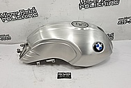 BMW Nine-T Motorcycle Aluminum Tank and Cover Piece BEFORE Chrome-Like Metal Polishing and Buffing Services / Restoration Services - Aluminum Polishing - Motorcycle Polishing