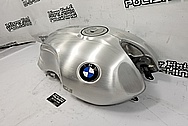 BMW Nine-T Motorcycle Aluminum Tank and Cover Piece BEFORE Chrome-Like Metal Polishing and Buffing Services / Restoration Services - Aluminum Polishing - Motorcycle Polishing