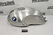 BMW Nine-T Motorcycle Aluminum Tank and Cover Piece BEFORE Chrome-Like Metal Polishing and Buffing Services / Restoration Services - Aluminum Polishing - Motorcycle Polishing