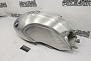 BMW Nine-T Motorcycle Aluminum Tank and Cover Piece BEFORE Chrome-Like Metal Polishing and Buffing Services / Restoration Services - Aluminum Polishing - Motorcycle Polishing