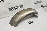 Stainless Steel Motorcycle Front Fender BEFORE Chrome-Like Metal Polishing and Buffing Services / Restoration Services - Stainless Steel Polishing - Motorcycle Polishing