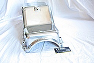 Aluminum V8 Engine Oil Pan AFTER Chrome-Like Metal Polishing and Buffing Services
