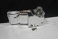 Aluminum Engine Oil Pan AFTER Chrome-Like Metal Polishing and Buffing Services / Restoration Services