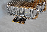 B&M Aluminum Oil Pan AFTER Chrome-Like Metal Polishing and Buffing Services - Aluminum Polishing Services 