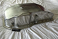 Large Steel Oil Pan BEFORE Chrome-Like Metal Polishing and Buffing Services / Restoration Services