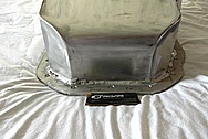 Large Steel Oil Pan BEFORE Chrome-Like Metal Polishing and Buffing Services / Restoration Services