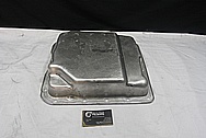 Aluminum Transmission Oil Pan BEFORE Chrome-Like Metal Polishing and Buffing Services / Restoration Services