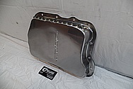 Aluminum Oil Pan BEFORE Chrome-Like Metal Polishing and Buffing Services / Restoration Services