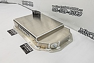 Moroso Aluminum Transmission Oil Pan BEFORE Chrome-Like Metal Polishing and Buffing Services - Aluminum Polishing