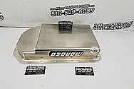 Moroso Aluminum Transmission Oil Pan BEFORE Chrome-Like Metal Polishing and Buffing Services - Aluminum Polishing