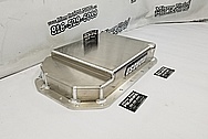 Moroso Aluminum Transmission Oil Pan BEFORE Chrome-Like Metal Polishing and Buffing Services - Aluminum Polishing