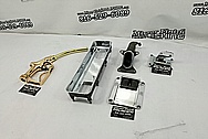 Aluminum and Brass Oil/Gas Pump Parts AFTER Chrome-Like Metal Polishing - Aluminum and Brass Polishing Services