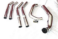 Stainless Steel Exhaust Piping AFTER Chrome-Like Metal Polishing and Buffing Services / Restoration Services 