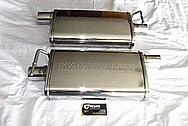 Stainless Steel Magnaflow Muffler System AFTER Chrome-Like Metal Polishing and Buffing Services / Restoration Services