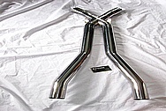 Stainless Steel Magnaflow X-Pipe System AFTER Chrome-Like Metal Polishing and Buffing Services / Restoration Services