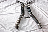 Stainless Steel Magnaflow X-Pipe System AFTER Chrome-Like Metal Polishing and Buffing Services / Restoration Services