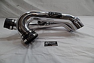 Aluminum Intercooler Pipe / Air Intake Pipe AFTER Chrome-Like Metal Polishing and Buffing Services / Restoration Service