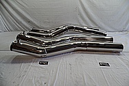 Stainless Steel Boat Exhaust Pipes AFTER Chrome-Like Metal Polishing - Stainless Steel Polishing