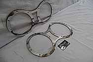 Stainless Steel Boat Exhaust Flanges AFTER Chrome-Like Metal Polishing - Stainless Steel Polishing 