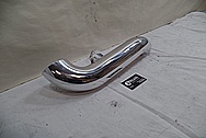 Dodge Hemi 6.4L Aluminum Pipe for 1973 Duster AFTER Chrome-Like Metal Polishing - Aluminum Polishing Services