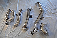 Aluminum Pipes AFTER Chrome-Like Metal Polishing - Aluminum Polishing Services