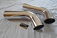 Aluminum Engine Pipes AFTER Chrome-Like Metal Polishing - Aluminum Polishing Services