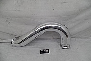 Aluminum Engine Intercooler Pipe AFTER Chrome-Like Metal Polishing - Aluminum Polishing Services