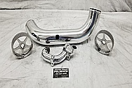 1993 - 1998 Toyota Supra Aluminum Radiator Pipe AFTER Chrome-Like Metal Polishing and Buffing Services