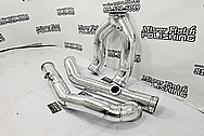 Aluminum Turbo Pressure Piping AFTER Chrome-Like Metal Polishing and Buffing Services