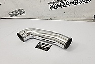 Toyota Supra Aluminum Pipe AFTER Chrome-Like Metal Polishing and Buffing Services - Aluminum Polishing Services - Pipe Polishing 
