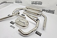 Harley Davidson Stainless Steel Pipes AFTER Chrome-Like Metal Polishing and Buffing Services / Restoration Services - Pipe Polishing - Steel Polishing