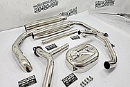 Harley Davidson Stainless Steel Pipes AFTER Chrome-Like Metal Polishing and Buffing Services / Restoration Services - Pipe Polishing - Steel Polishing