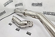 Toyota Supra 2JZ-GTE Titanium 5" Custom Exhaust Sytem AFTER Chrome-Like Metal Polishing and Buffing Services / Restoration Services - Titanium Polishing